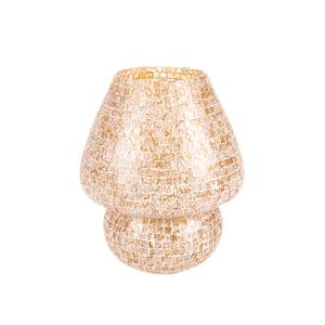 Lampada da tavolo in vetro mosaicata Artist's Yellow h. 32 cm.