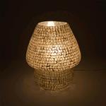 Lampada da tavolo in vetro mosaicata Artist's Yellow h. 32 cm.