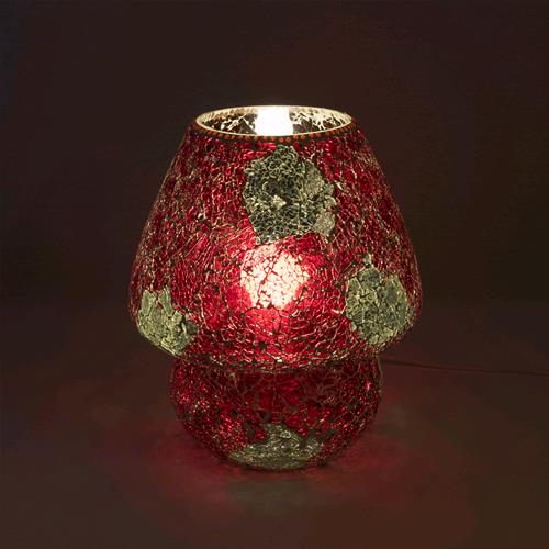 Vulcanic Eruption Handmade Lamp in mosaic glass h. 32 cm.