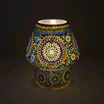 Lampada da tavolo in vetro mosaicata Color Universe h. 32 cm.