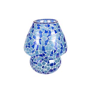 Lampada da tavolo in vetro mosaicata Boy & Girl h. 32 cm.