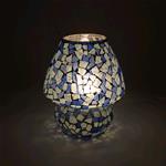 Lampada da tavolo in vetro mosaicata Boy & Girl h. 32 cm.