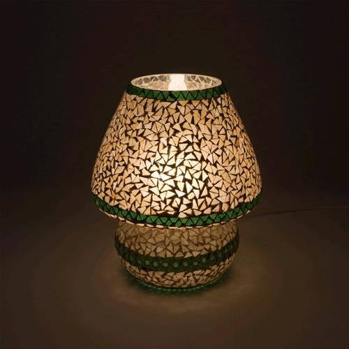 Handmade Lamp in mosaic glass h. 32 cm.