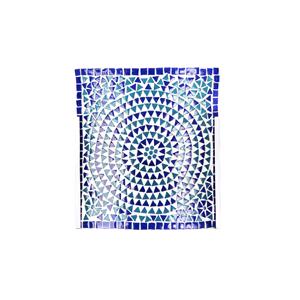 Blue Sauna Handmade in mosaic glass h. 24 cm.