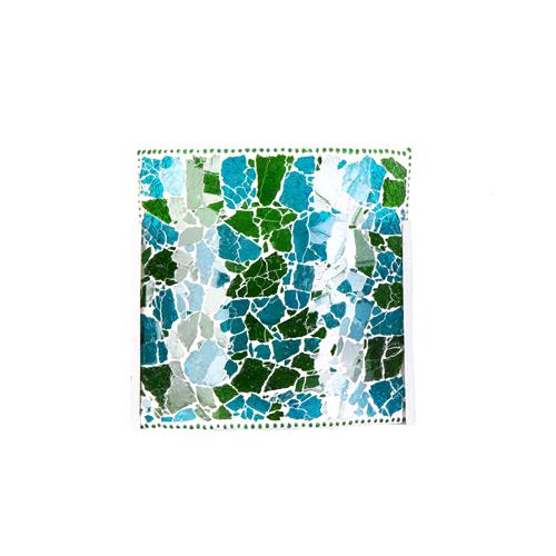 Applique in vetro mosaicata Green Bay h. 24 cm.