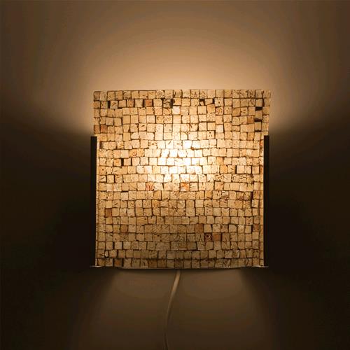 Applique in vetro mosaicata Artist's Yellow h. 24 cm.