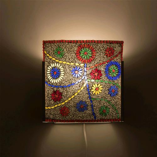 Floral Gray Handmade in mosaic glass h. 24 cm.