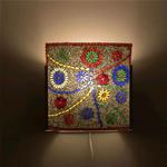 Applique in vetro mosaicata Floral Gray h. 24 cm.