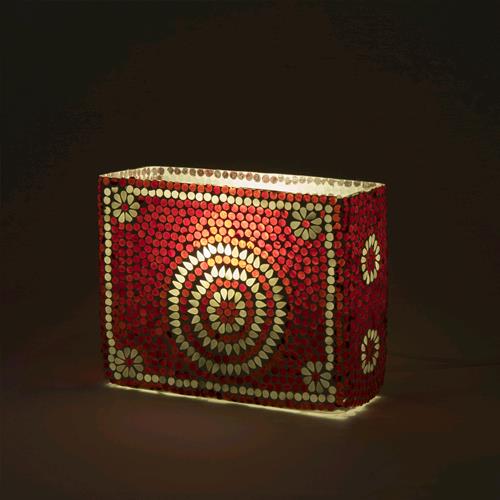 Sunset Handmade Lamp in mosaic glass h. 21 cm.