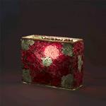 Lampada da tavolo in vetro mosaicata Vulcanic Eruption h. 21 cm.