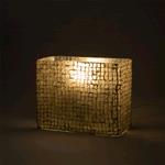 Lampada da tavolo in vetro mosaicata Artist's Yellow h. 21 cm.