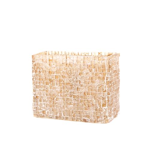 Lampada da tavolo in vetro mosaicata Artist's Yellow h. 21 cm.