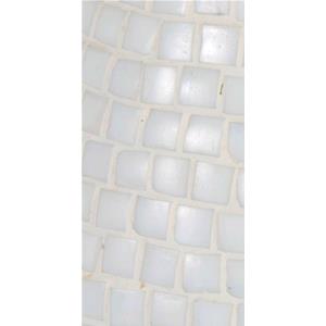 Lampada da tavolo in vetro mosaicata The White Bride h. 23 cm.