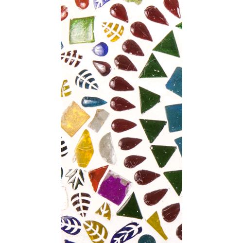 Lampada da tavolo in vetro mosaicata Rainbow h. 17 cm.