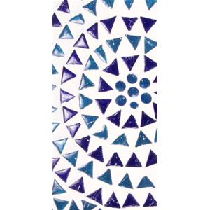 Blue Sauna Handmade Lamp in mosaic glass h. 32 cm.