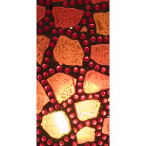 Lampada da tavolo in vetro mosaicata Colors of life h. 32 cm.