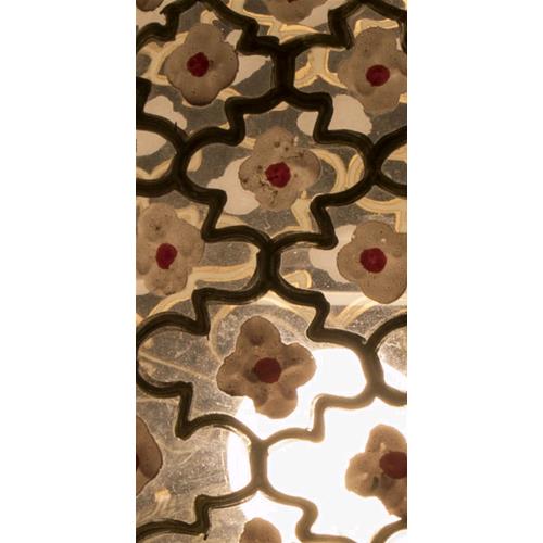 Lampada da tavolo in vetro Embroidery h. 32 cm.