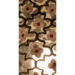 Lampada da tavolo in vetro Embroidery h. 32 cm.