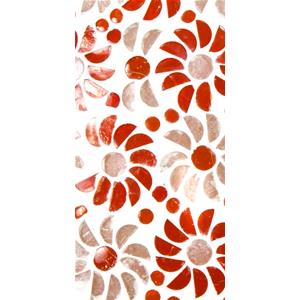 Orange Blossom Handmade Lamp in mosaic glass h. 32 cm.