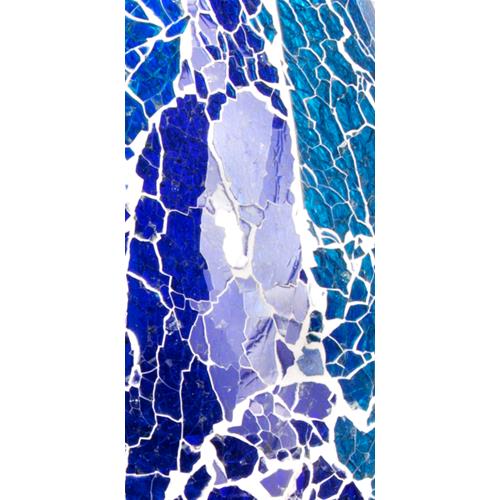 Blue Bay Handmade Lamp in mosaic glass h. 32 cm.