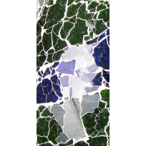 Green Bay Handmade Lamp in mosaic glass h. 32 cm.