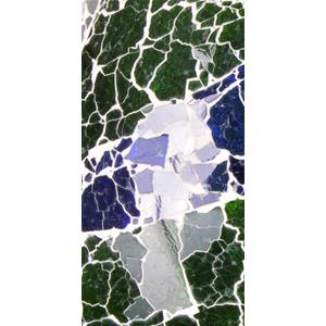 Green Bay Handmade Lamp in mosaic glass h. 32 cm.