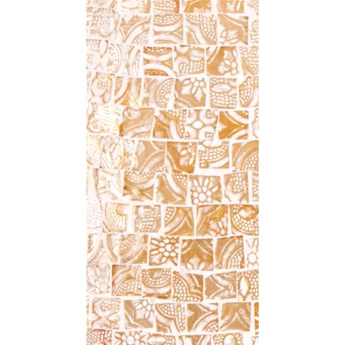 Lampada da tavolo in vetro mosaicata Artist's Yellow h. 32 cm.