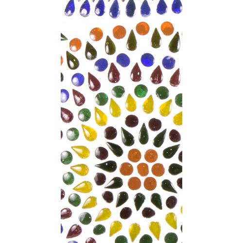 Lampada da tavolo in vetro mosaicata Color Universe h. 32 cm.