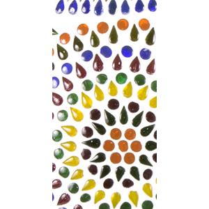 Lampada da tavolo in vetro mosaicata Color Universe h. 32 cm.