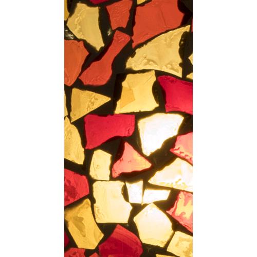 Lampada da tavolo in vetro mosaicata Boy & Girl h. 32 cm.