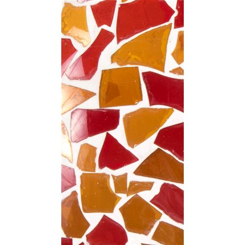 Lampada da tavolo in vetro mosaicata Boy & Girl h. 32 cm.