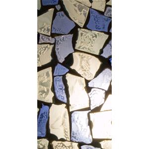 Lampada da tavolo in vetro mosaicata Boy & Girl h. 32 cm.