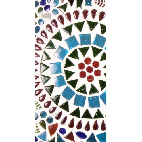 Lampada da tavolo in vetro mosaicata Rainbow h. 32 cm.