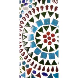 Lampada da tavolo in vetro mosaicata Rainbow h. 32 cm.