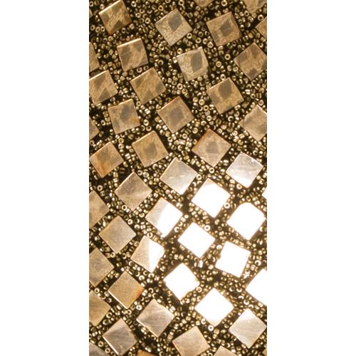 Gold Reflection Handmade Lamp in mosaic glass h. 32 cm.