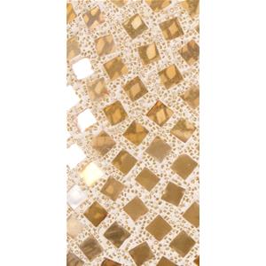 Gold Reflection Handmade Lamp in mosaic glass h. 32 cm.