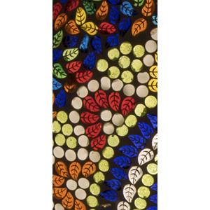 Colored Mandala Handmade Lamp in mosaic glass h. 32 cm.