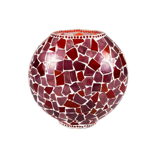 Boy & Girl Handmade Lamp in mosaic glass h. 32 cm.