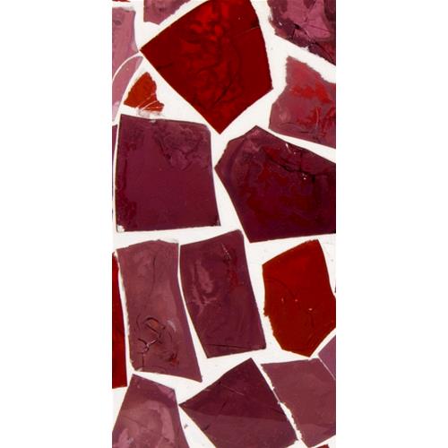 Boy & Girl Handmade Lamp in mosaic glass h. 32 cm.