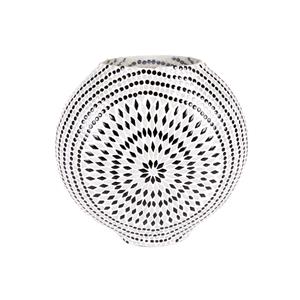 Lampada da tavolo in vetro mosaicata Yin & Yang h. 32 cm.