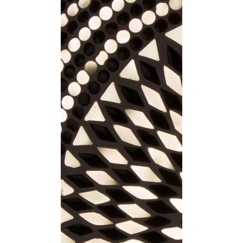 Lampada da tavolo in vetro mosaicata Yin & Yang h. 32 cm.