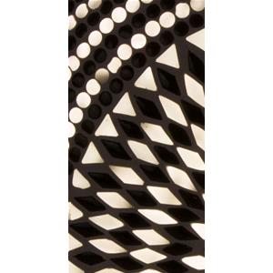 Lampada da tavolo in vetro mosaicata Yin & Yang h. 32 cm.