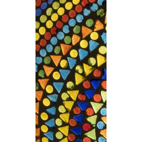 Lampada da tavolo in vetro mosaicata Wheel Mandala h. 17 cm.