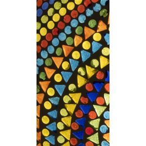 Lampada da tavolo in vetro mosaicata Wheel Mandala h. 17 cm.