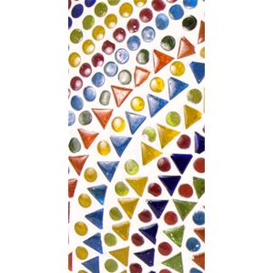 Lampada da tavolo in vetro mosaicata Wheel Mandala h. 17 cm.