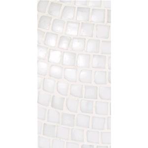 Lampada da tavolo in vetro mosaicata The White Bride h. 32 cm.