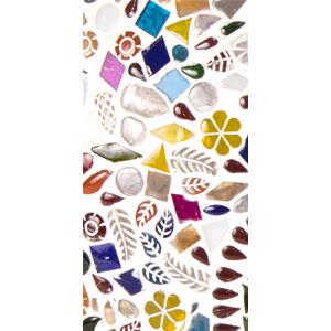 Lampada da tavolo in vetro mosaicata Rainbow h. 32 cm.