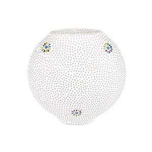 Lampada da tavolo in vetro mosaicata Black Daisy h. 32 cm.