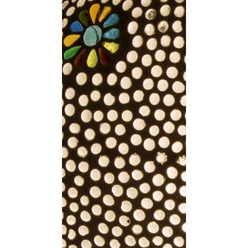 Lampada da tavolo in vetro mosaicata Black Daisy h. 32 cm.
