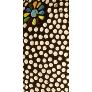 Lampada da tavolo in vetro mosaicata Black Daisy h. 32 cm.